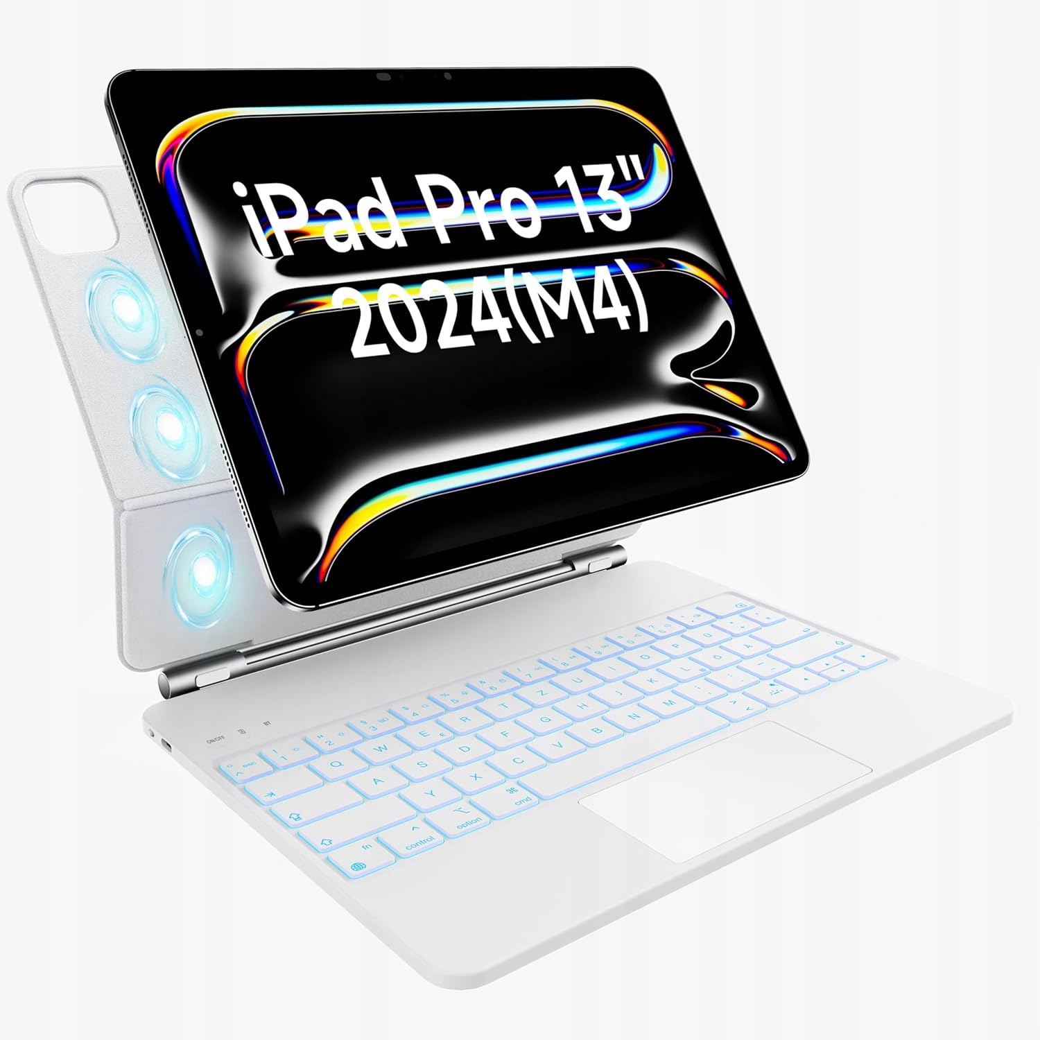 Klávesnica pre iPad Pro 13 M4 s puzdrom a magnetickým touchpadom Qwertz Hou