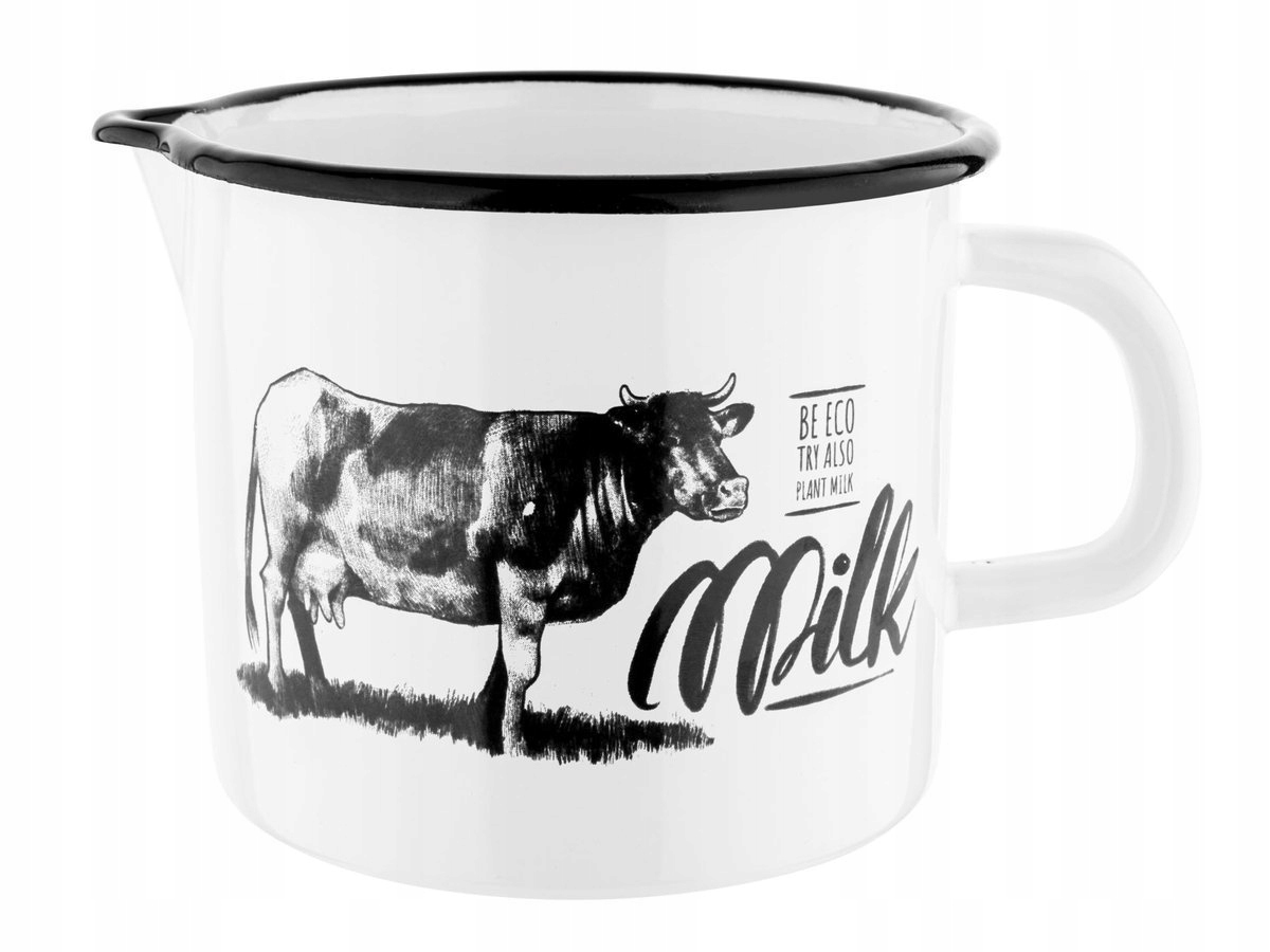 

Kubek Emaliowany Z Wylewką Milk 12CM 1,24L Induk.