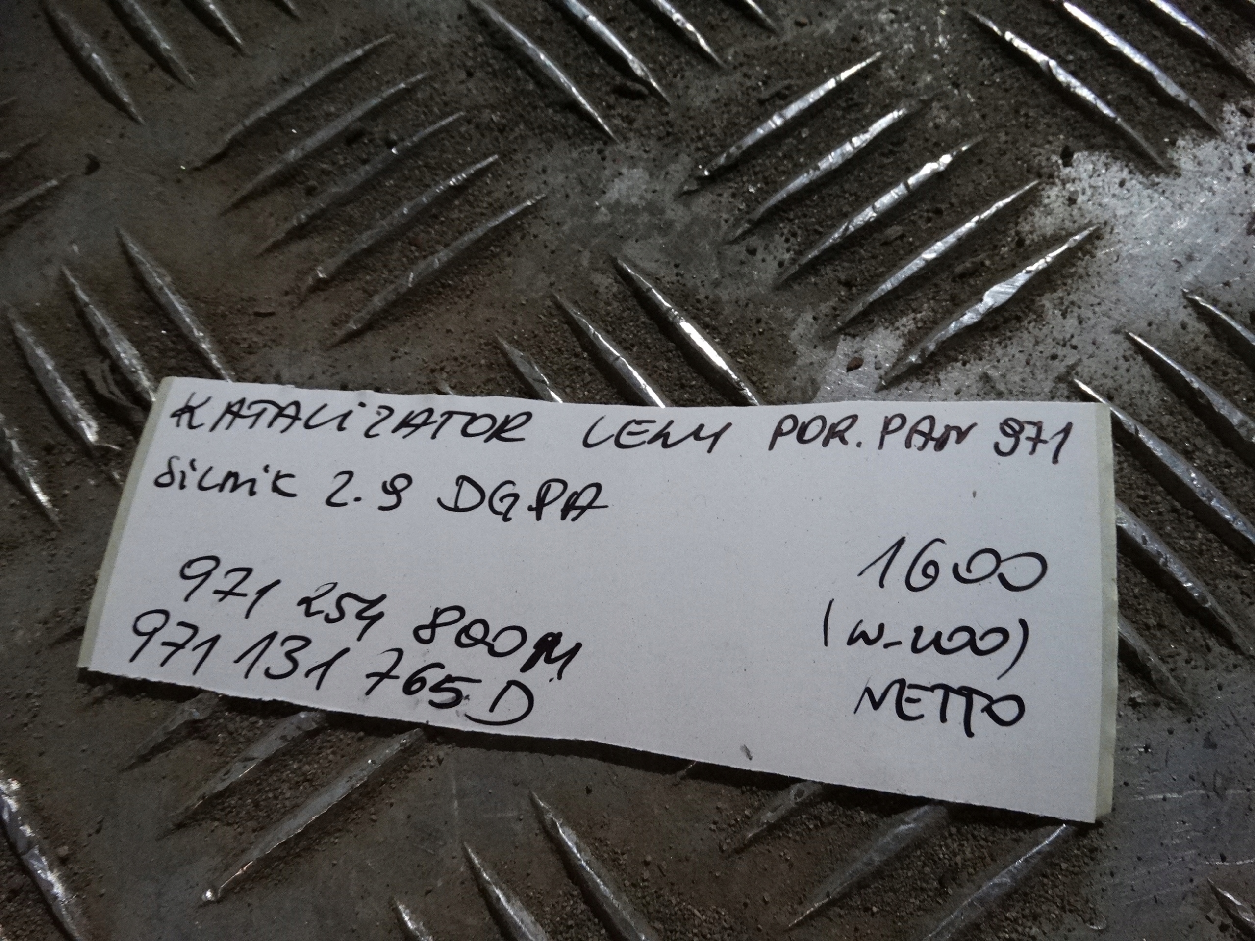 катализатор левый PORSCHE PANAMERA 971 2,9 1