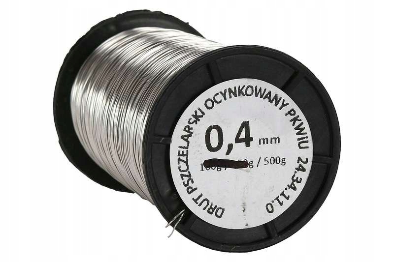 

Drut pszczelarski ocynkowany 0,4 mm 500g