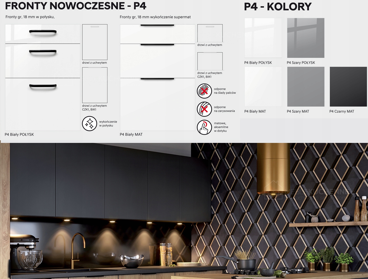 D55.1 - szafka dolna KamMono P4 Szerokość mebla 55 cm