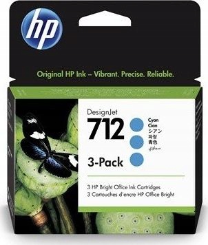 Tusz Hp Atrament 712 3-Pack 29-ml Cyan DesignJet Ink