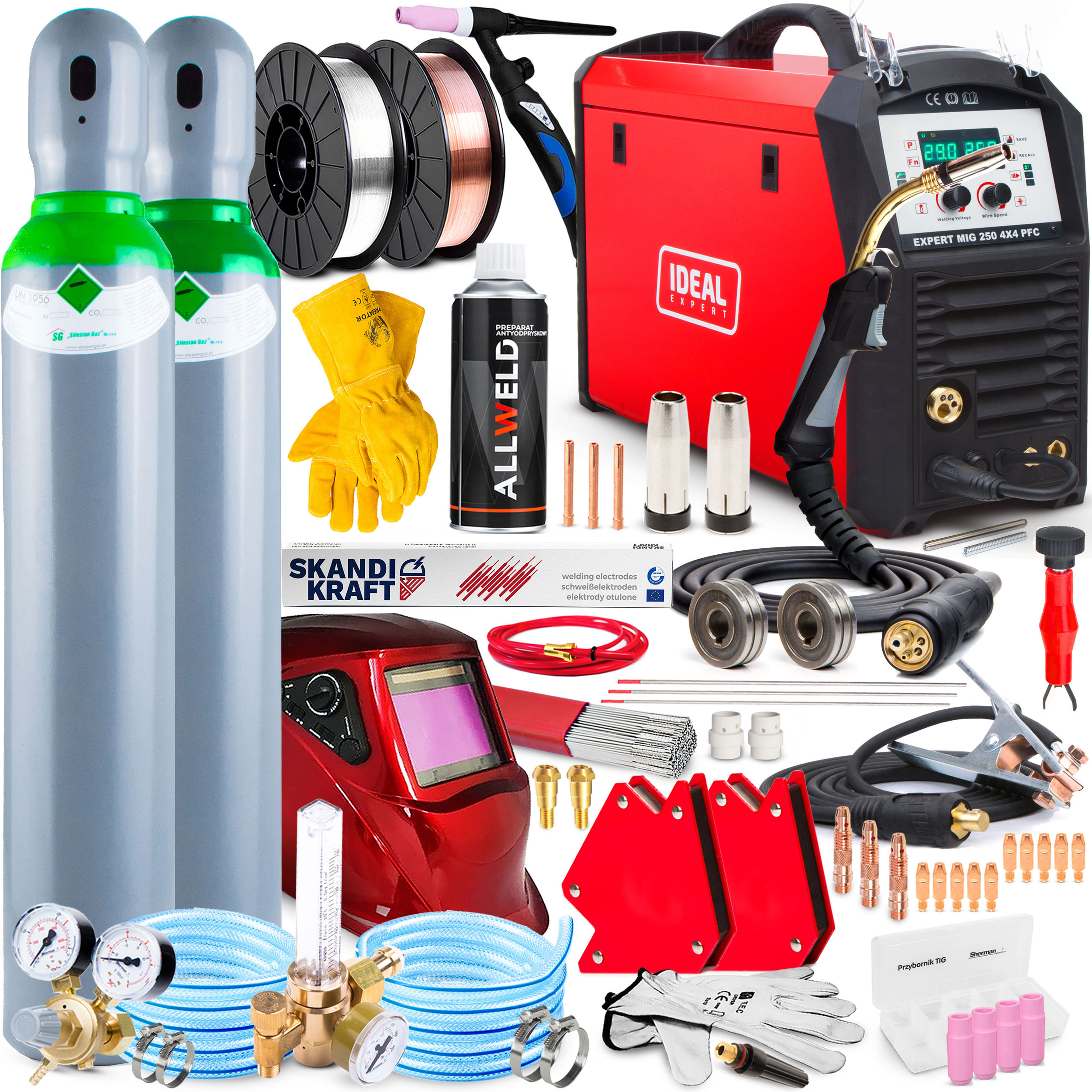 Poloautomatický Svařovací Stroj Ideal Expert Mig 250 Pfc Mig Mag Mma Tig 230V 250A