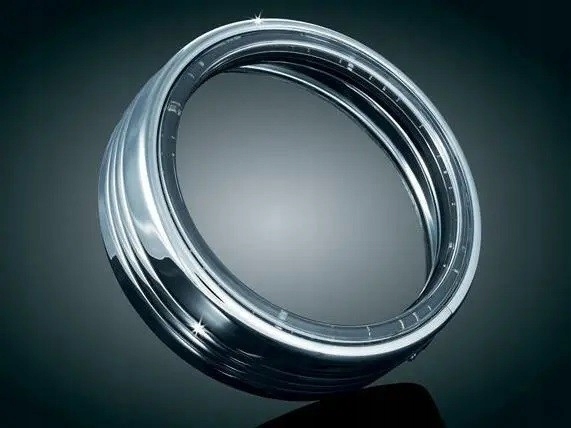 Chrómovaný rám predného svetla s Led 5-3/4 Harley Fxst, XL