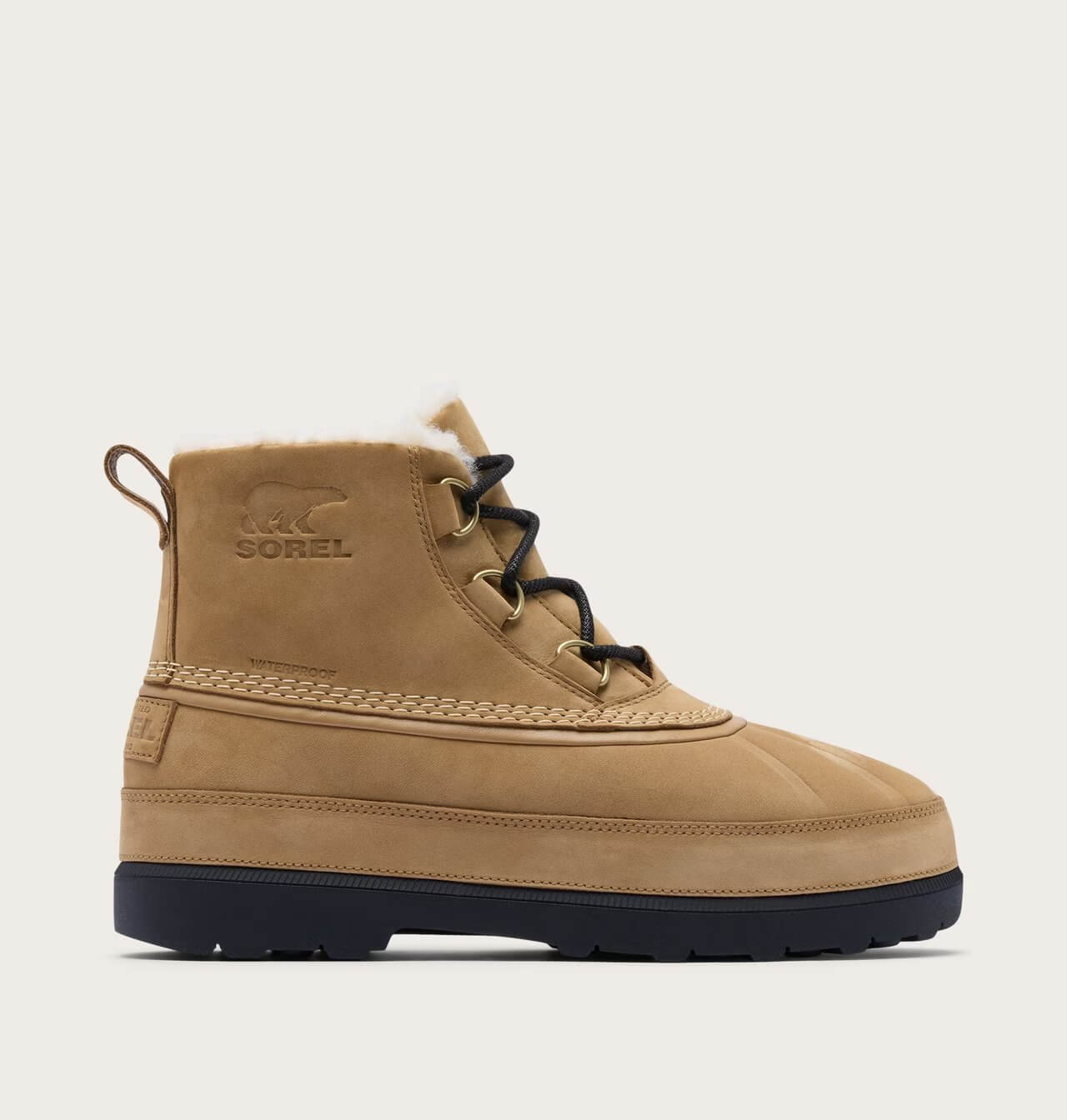 Sorel Pánské sněhule Ambler Fireside Chukka Waterproof Caribou Buff 42