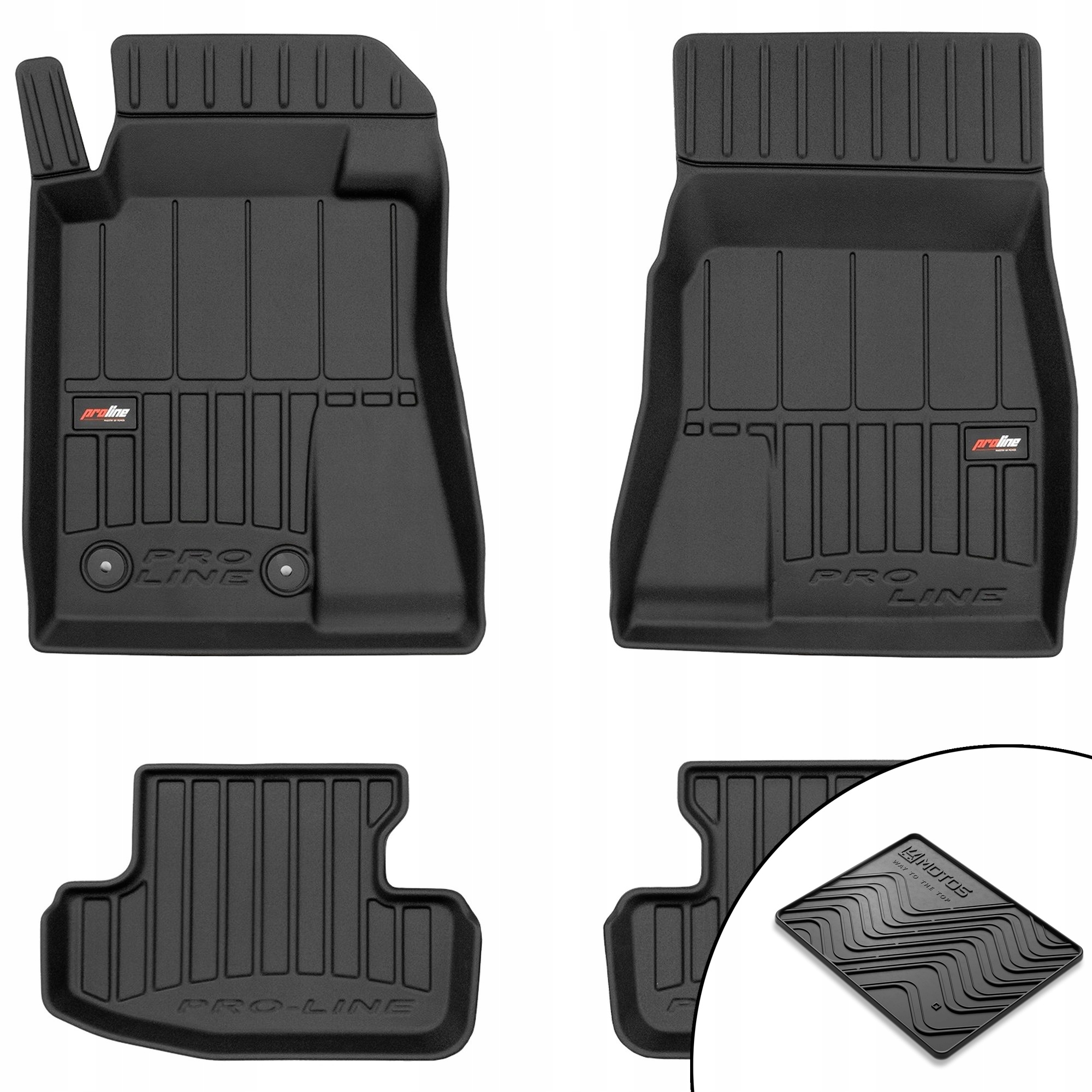 3D gumové rohože Ford Mustang VI 2014-2023 rohož zdarma