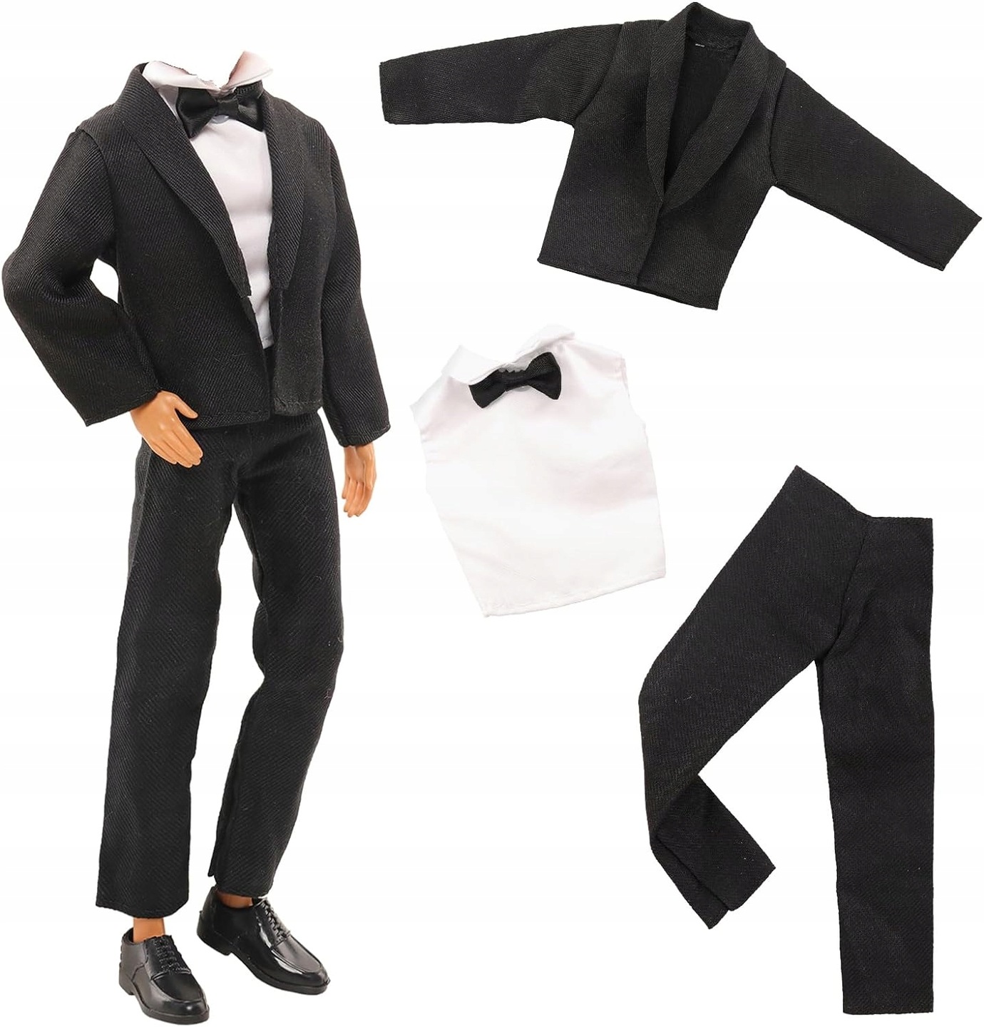 Ubranka DLA LALKI CHŁOPAKA MĘSKIE SPODNIE GARNITUR KOSZULA DZIEŃ DZIECKA Marka inna