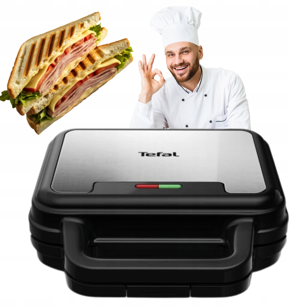 Toustovač Tefal opékač vaflovač Set 3v1 na sendviče vaflí 700W