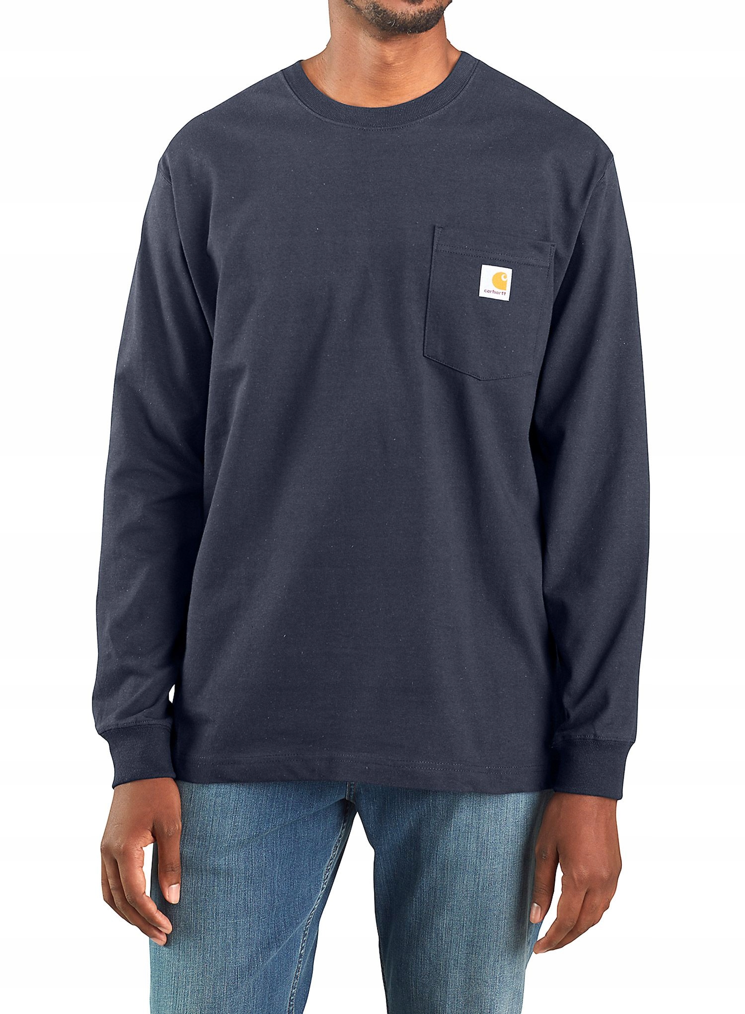Tričko s dlouhým rukávem Carhartt Workwear Pocket T-Shirt L/s navy L
