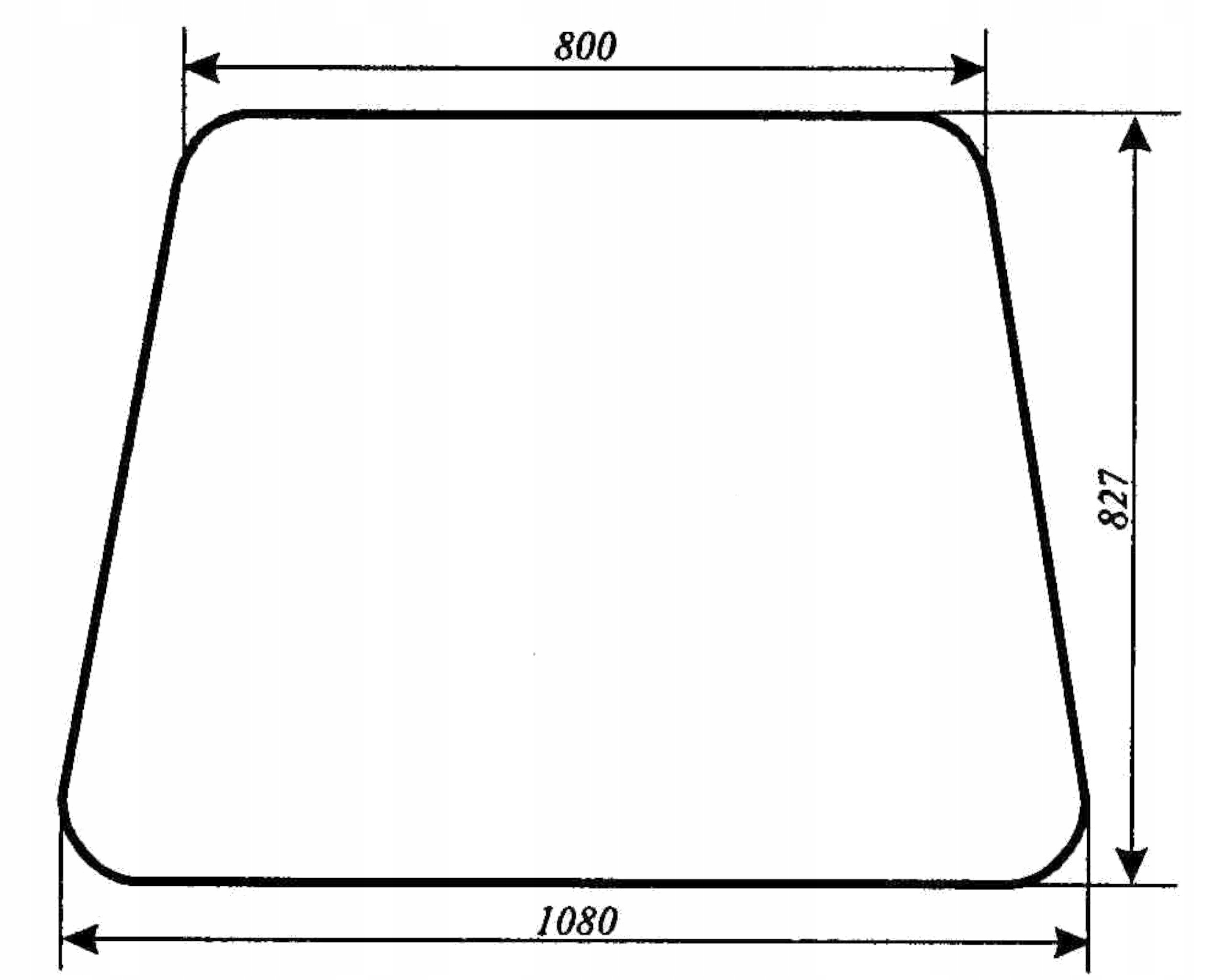 sklo pro nakladač Ł34 Ocelová Vůle přední