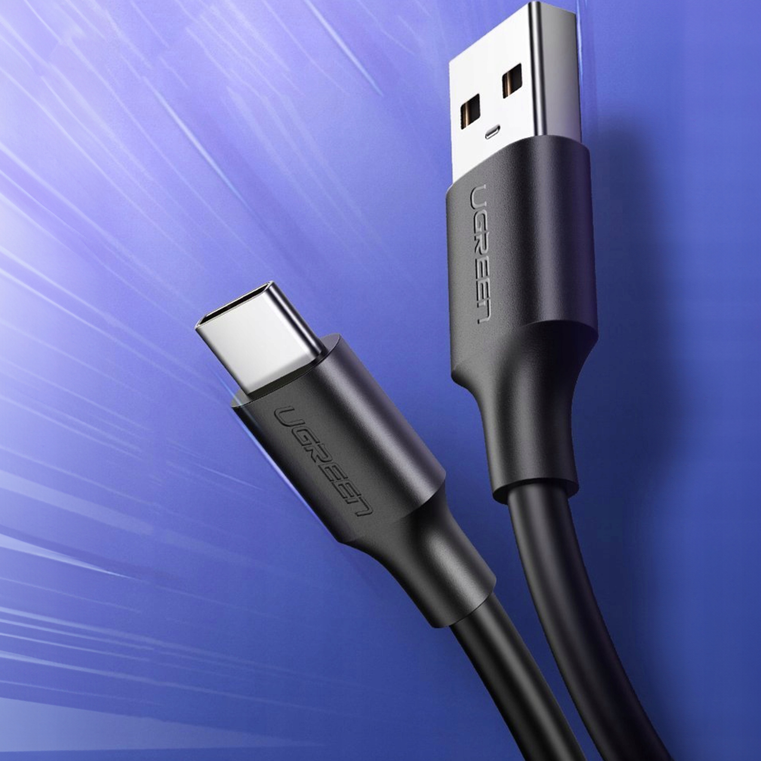 UGREEN ŁADOWARKA SIECIOWA USB SZYBKIE ŁADOWANIE QC 3.0 2.1A + KABEL USB-C Marka Ugreen