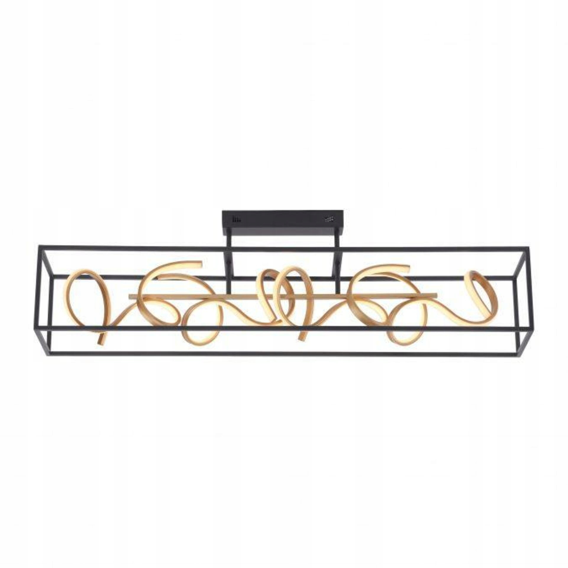 Paul Neuhaus Led stropné svietidlo SimplyDim zakrivený dizajn, čierna/zlatá