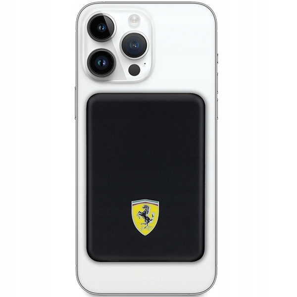 Ferrari Metal Logo MagSafe Power Bank 5000 mAh 15W čierna