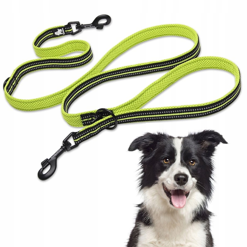 Levně Vodítko Pro Psa Přepínací Reflexní Truelove Active Pro 200 CM Limetková M