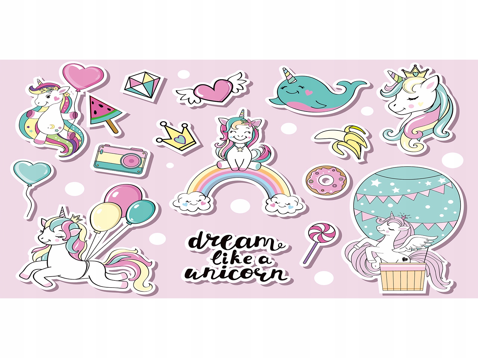 Mata ochronna na biurko 90x45 jednorożec