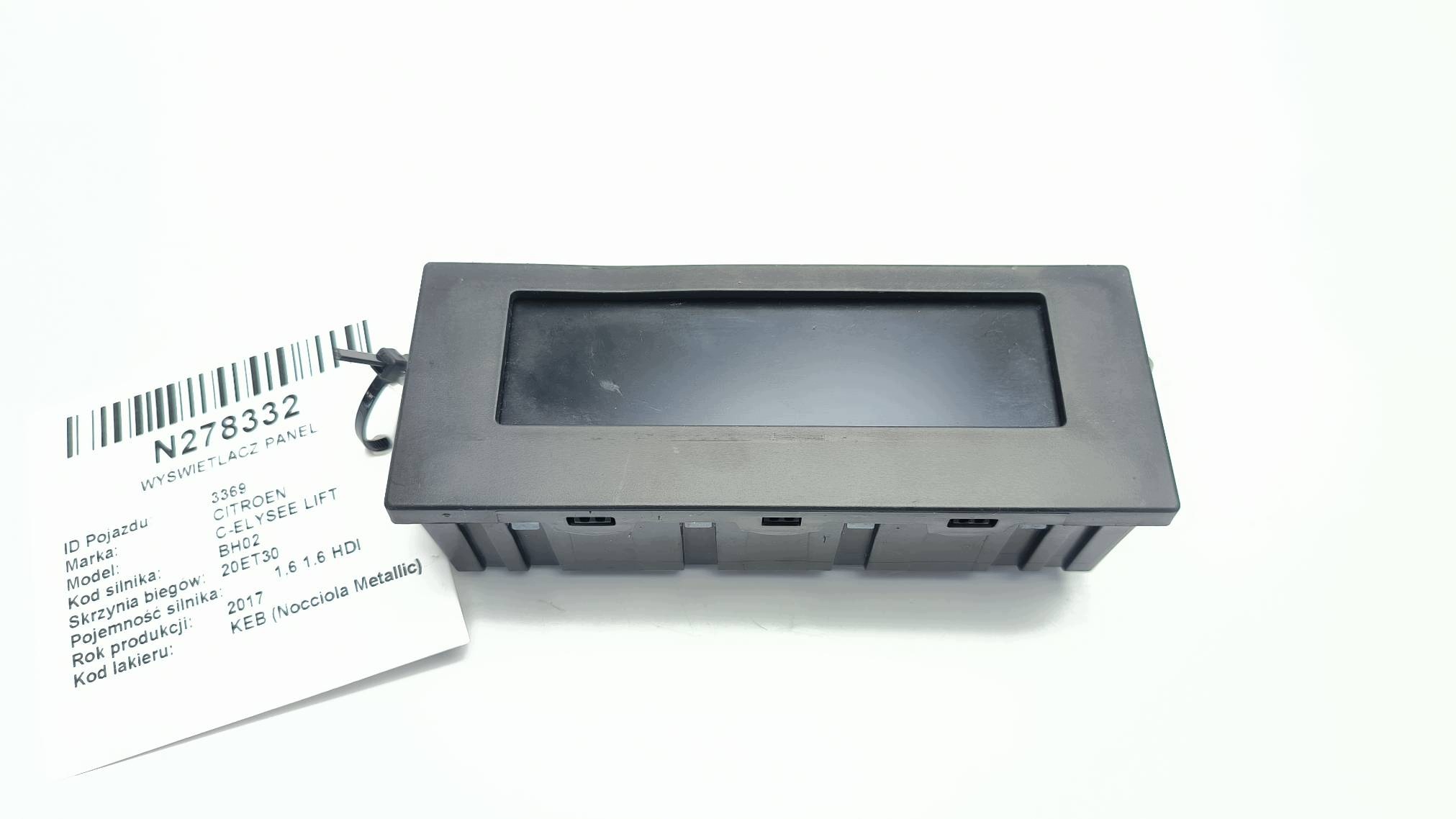display PANEL 9813760080 CITROEN C-ELYSEE LIFT