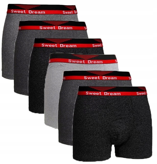 6x BOKSERKI MĘSKIE BAWEŁNIANE L