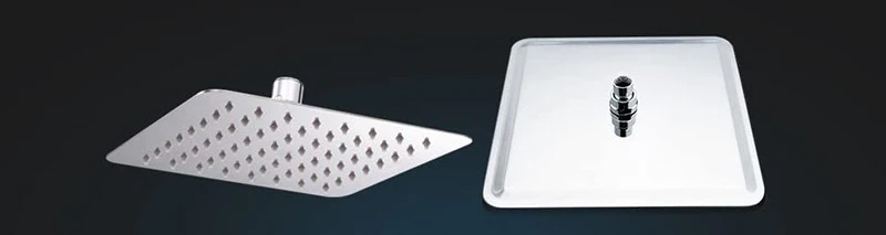 DESZCZOWNICA NATRYSKOWA PRYSZNICOWA SLIM 15cm KWADRATOWA CHROM CIENKA SLIM Linia Focus