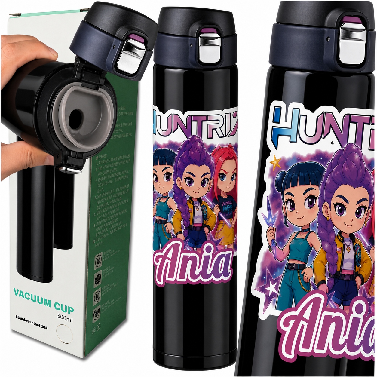 Kubek Termiczny Kpop Demon Hunters Huntrix Przezent Dzień Dziecka 500ml