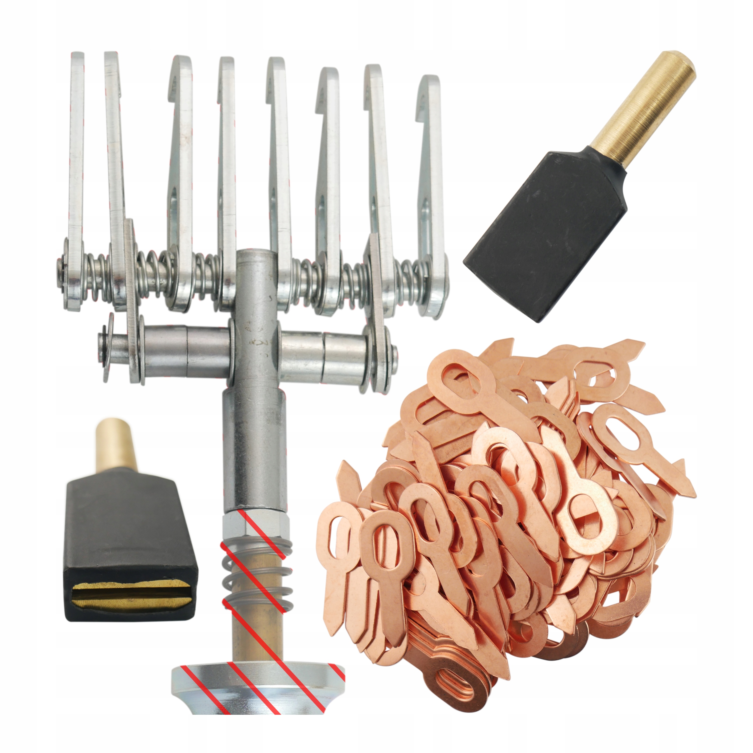 Sada Spotter Szpon 8h 4mm Bity rovné 1.5mm 100ks Elektroda na bity