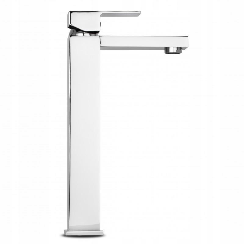 BATERIA ŁAZIENKOWA WYSOKA SREBRNA NABLATOWA