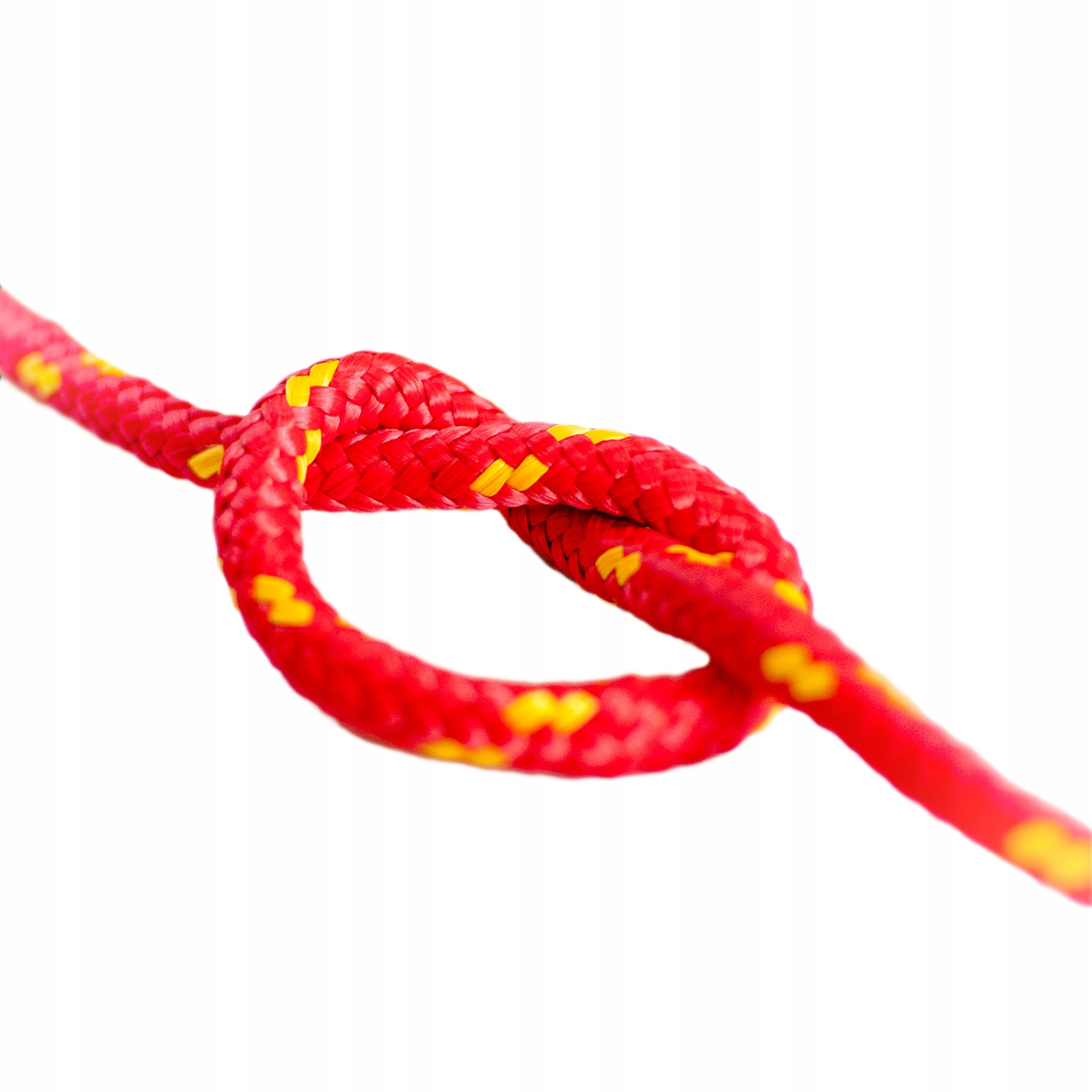 Lina Linka Polipropylenowa 14mm Pleciona Żeglarska CZERWONA 30m Model Oplot 16