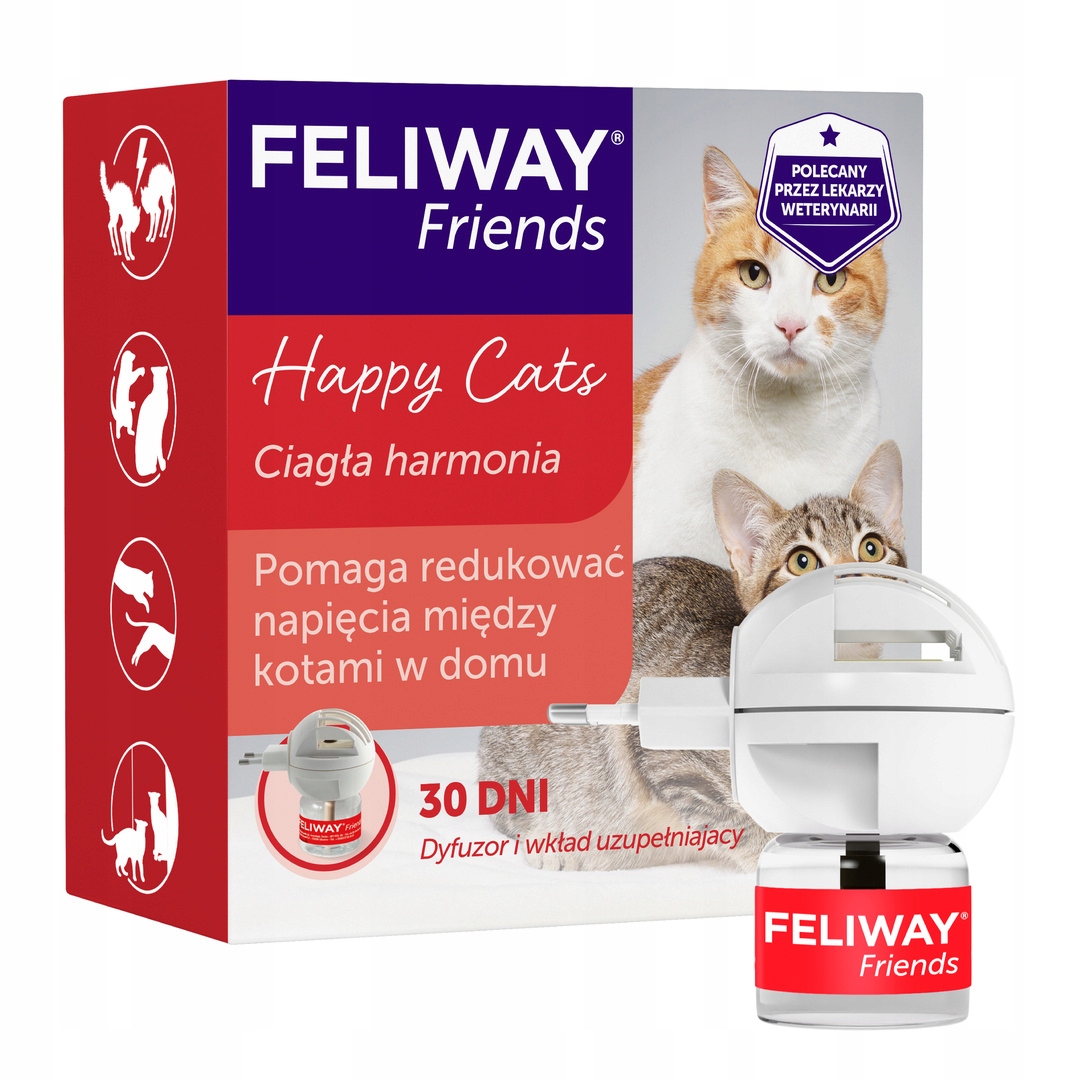 Levně Feliway Friends Difuzér Náhradní Náplň 48ml Feromony pro Snížení Napětí Mezi Kočkami