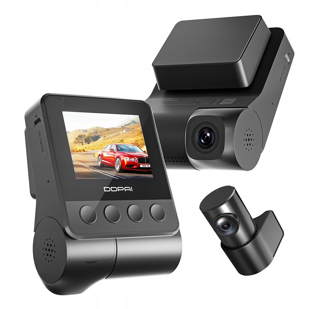 Kamera Automobilová Ddpai Videorekordér Z40 Dual 1944P Gps Wifi 140° 2“