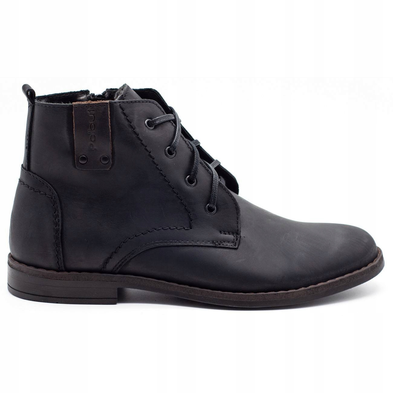 

Czarne Skóra naturalna Buty Polbut r.42