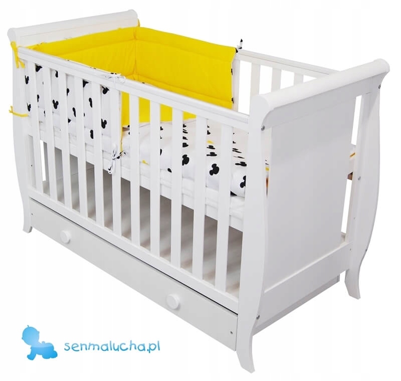 Zestaw łóżeczko dziecięce Misza szuflada gryzaki materac barierka pościel EAN (GTIN) 5905265379111