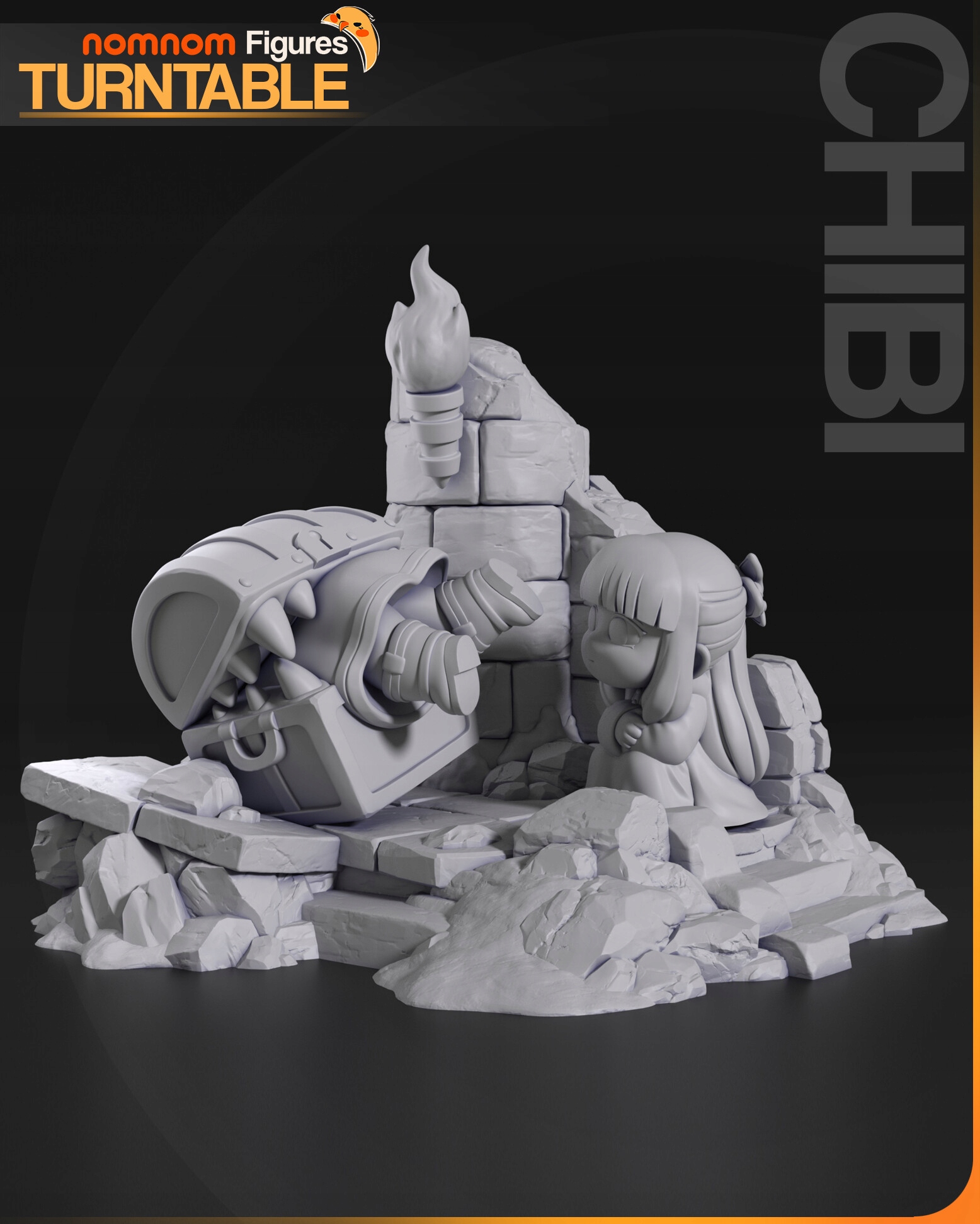 Figurka Chibi Mimic Chest x Frieren Nomnom Figures 3D tisk 12K