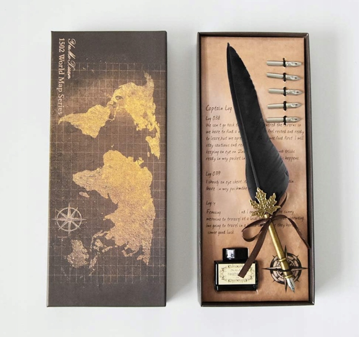 Sada Na Psaní S Husím Perem, dárek Vánoce