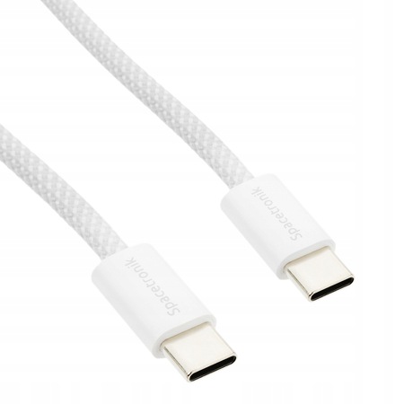 Kabel Usb-c PD100/240W Spacetronik 2m biały