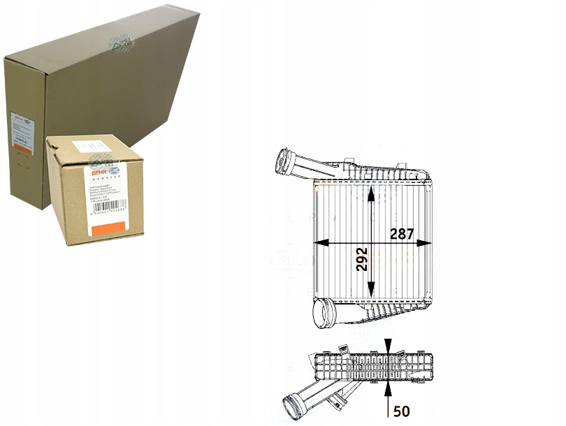 BEHR HELLA INTERCOOLER 7P0145804A 7L6145804 955110