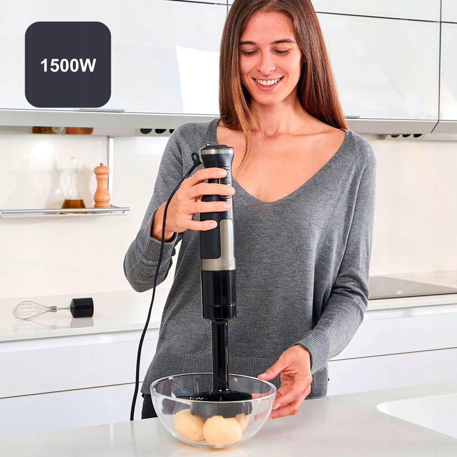 BLACK+DECKER Blender 1500W 20 Prędkości Turbo Stal Nierdzewna — miniatura 6