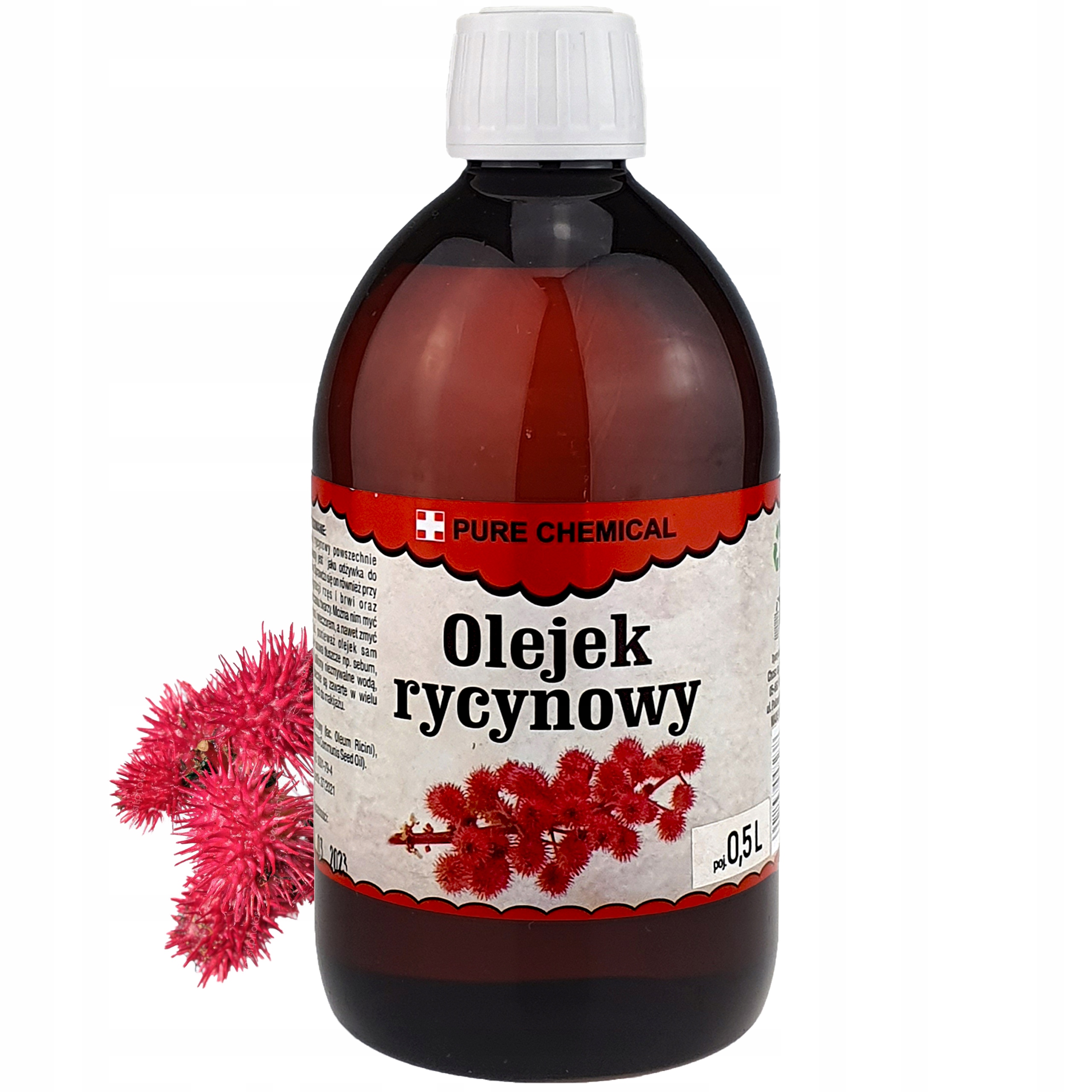 

Olejek Rycynowy Farmacetyczny 500ml Nierafinowany