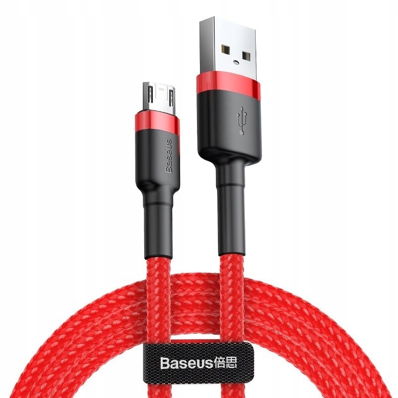

Kabel Usb do Micro Usb Baseus Cafule 2.4A 1m