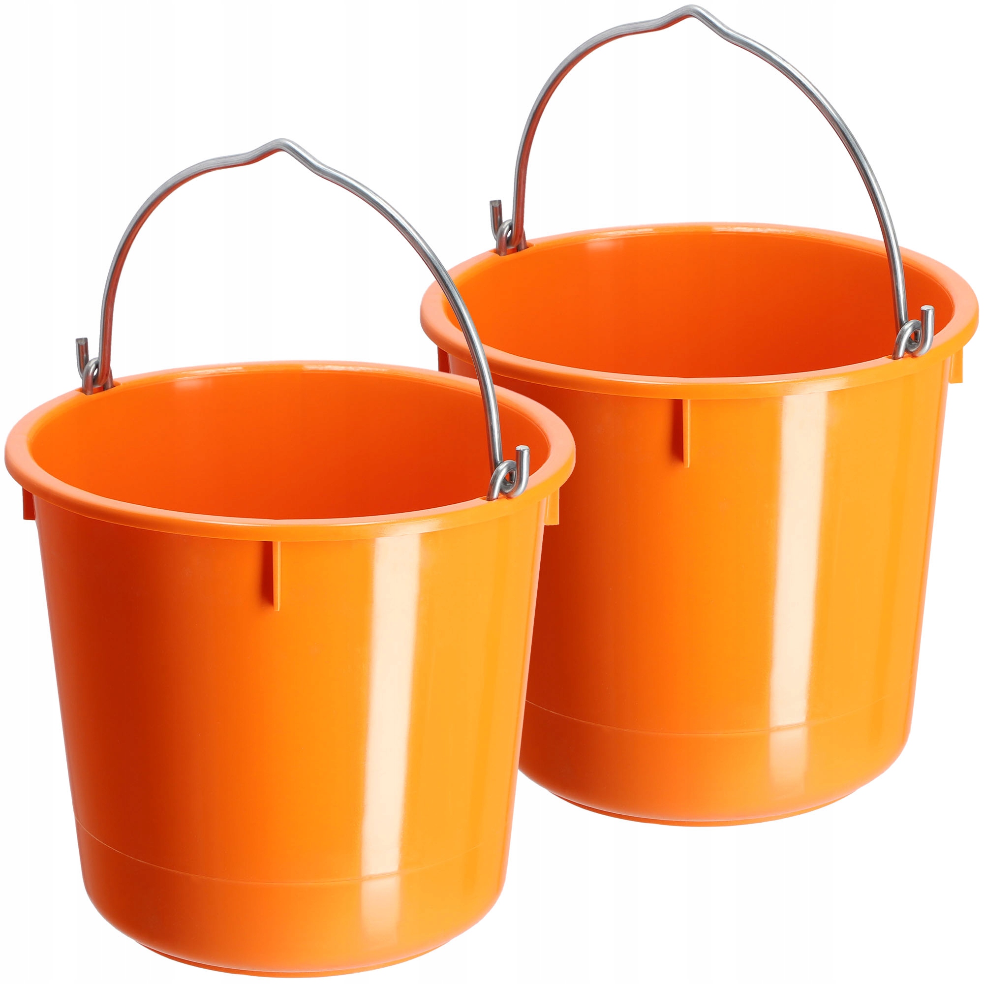 Stavební Kbelík 12L Hospodářský Zahradnický Plastový Silná Malta 2 ks