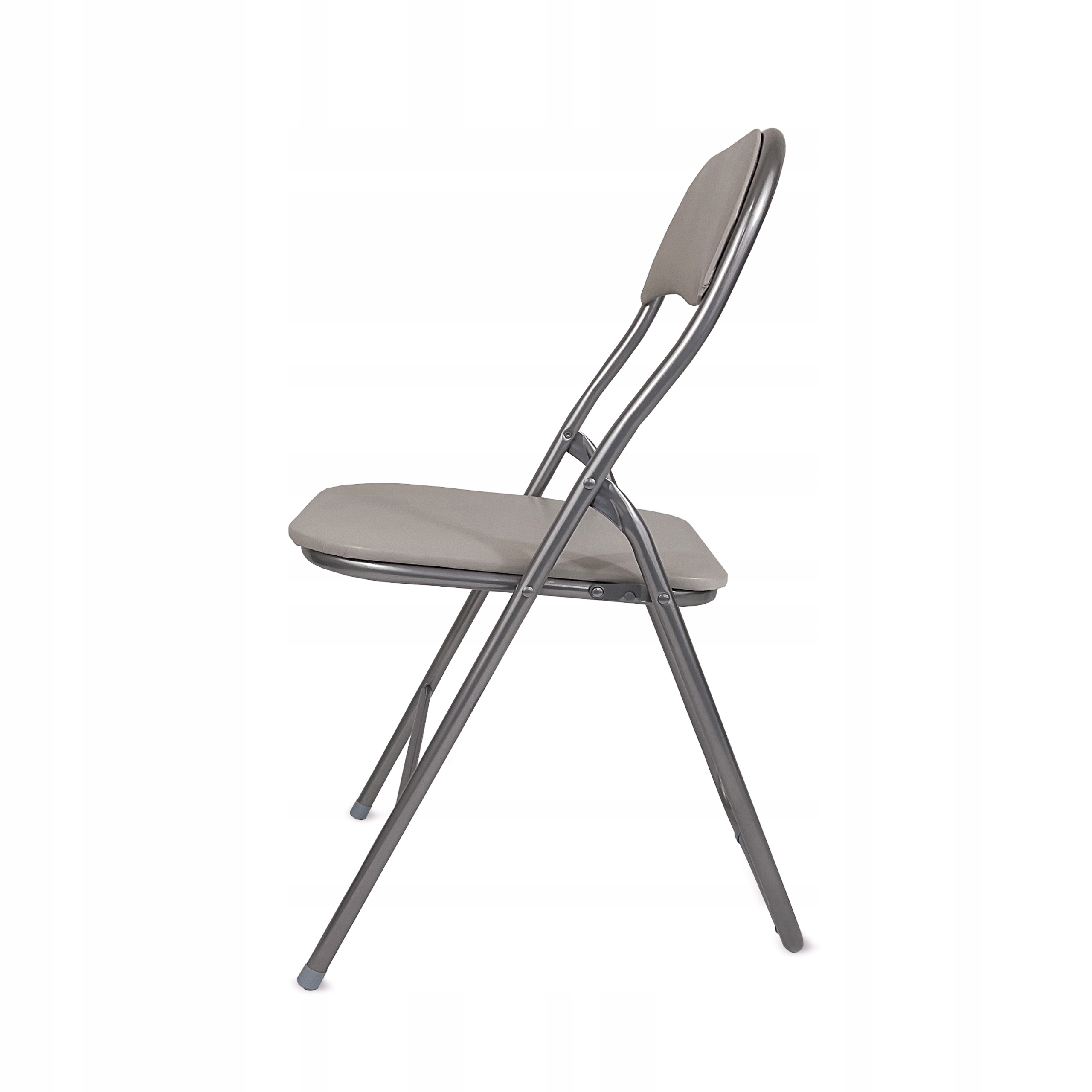 4SZT KRZESŁO SKŁADANE OGRODOWE DOMOWE TABORET CATERING METAL 4X LEON BEŻOWE Marka Kontrast