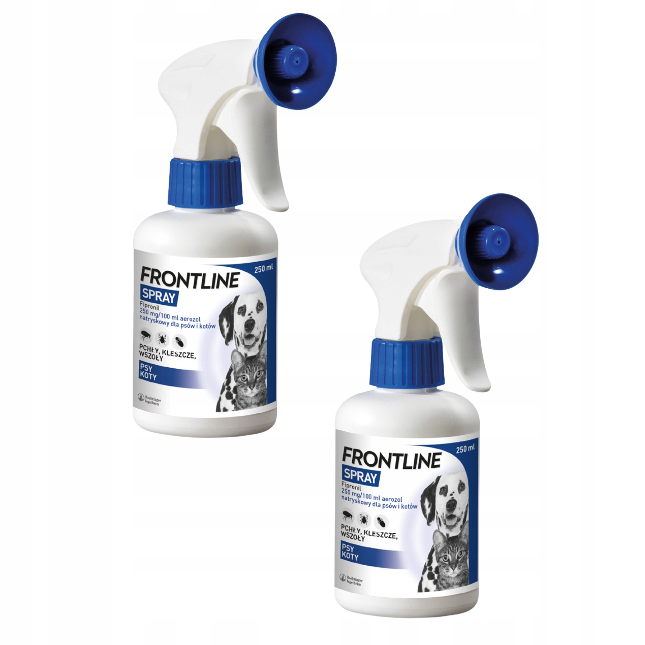 Frontline Spray na pchły i kleszcze Dla Psa I Kota 2x250 ml