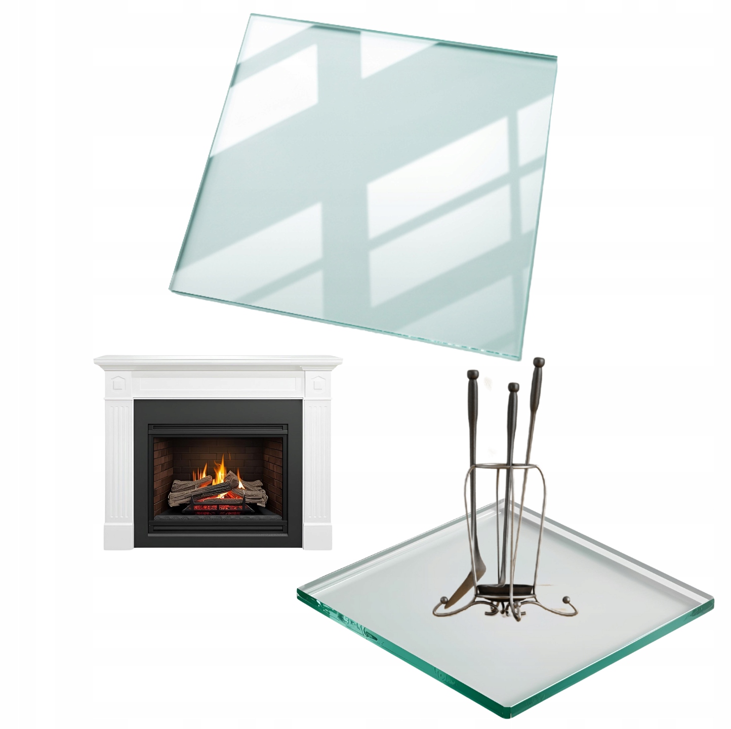 Sklo Pod Krb Tvrzené Sklo Podložka Rozměr 60x60 cm Průhledné