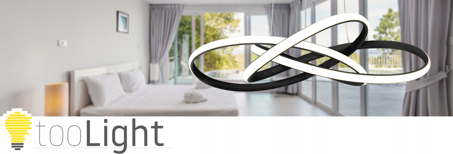 LAMPA SUFITOWA WISZĄCA LED Z PILOTEM CZARNA NOWOCZESNA ŻYRANDOL SMART Rodzaj gwintu zintegrowane źródło LED