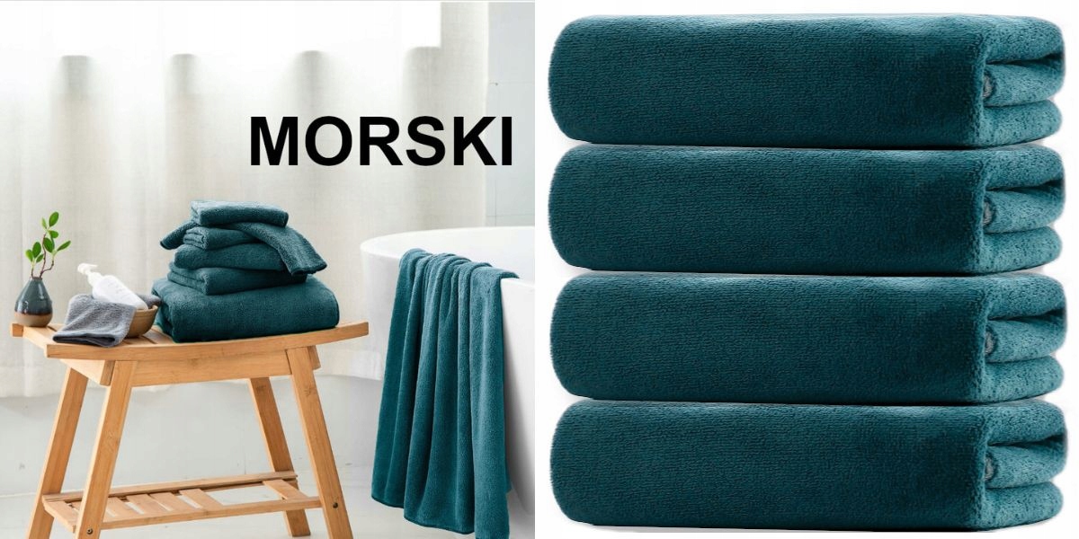 KOMPLET 4X RĘCZNIKÓW Z MIKROFIBRY KĄPIELOWE 70X140 Wymiary ręcznika 70x140cm