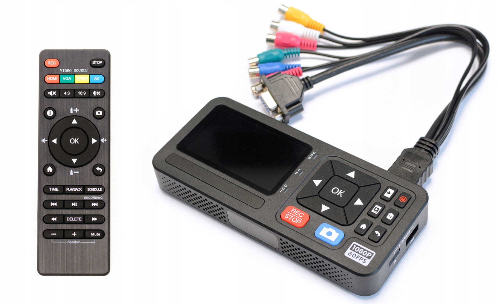 Rejestrator wideo Velocap HyperCap II Lite 1080p HDMI/analog LCD 3