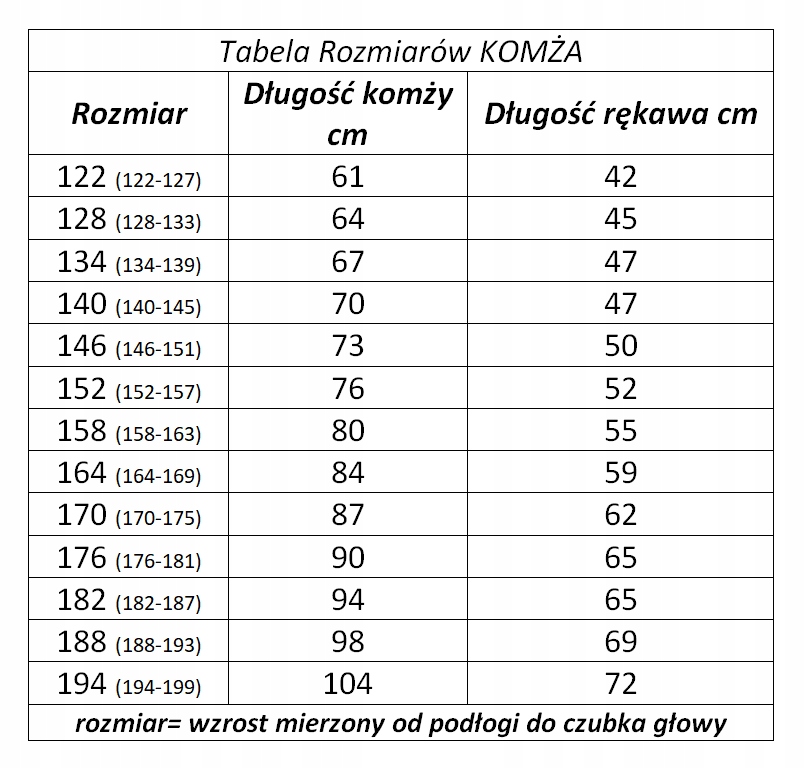 Komża ministrancka Gładka komeżka -rozmiar 158 EAN (GTIN) 5901157441812