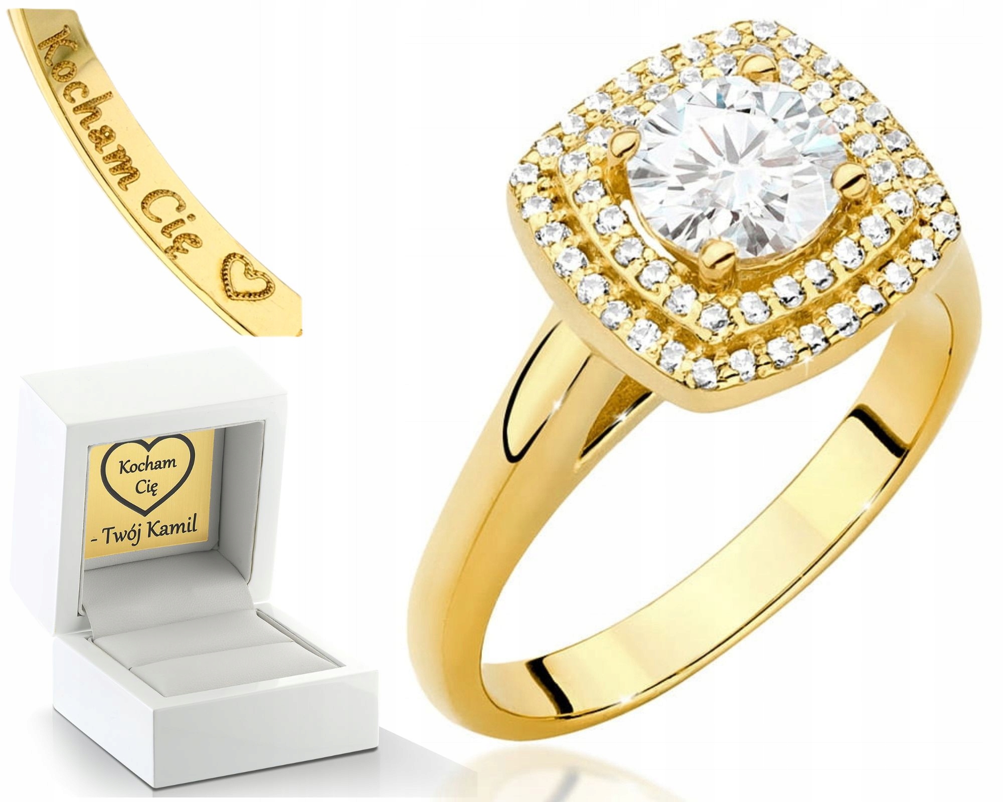 Zlatý Prstýnek S Brilianty 585 Gravírování Bonus