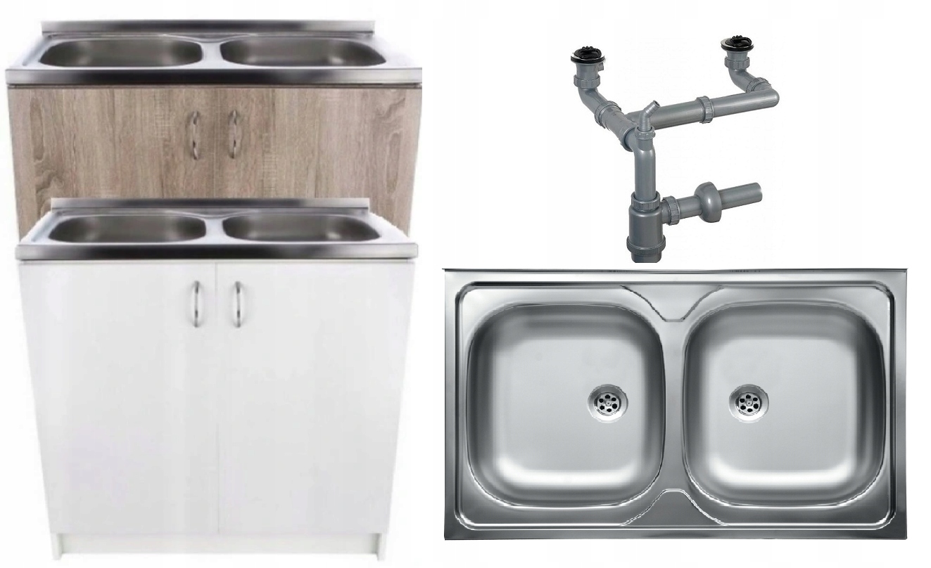 

Szafka kuchenna pod zlewozmywak 80 Zlew Syfon