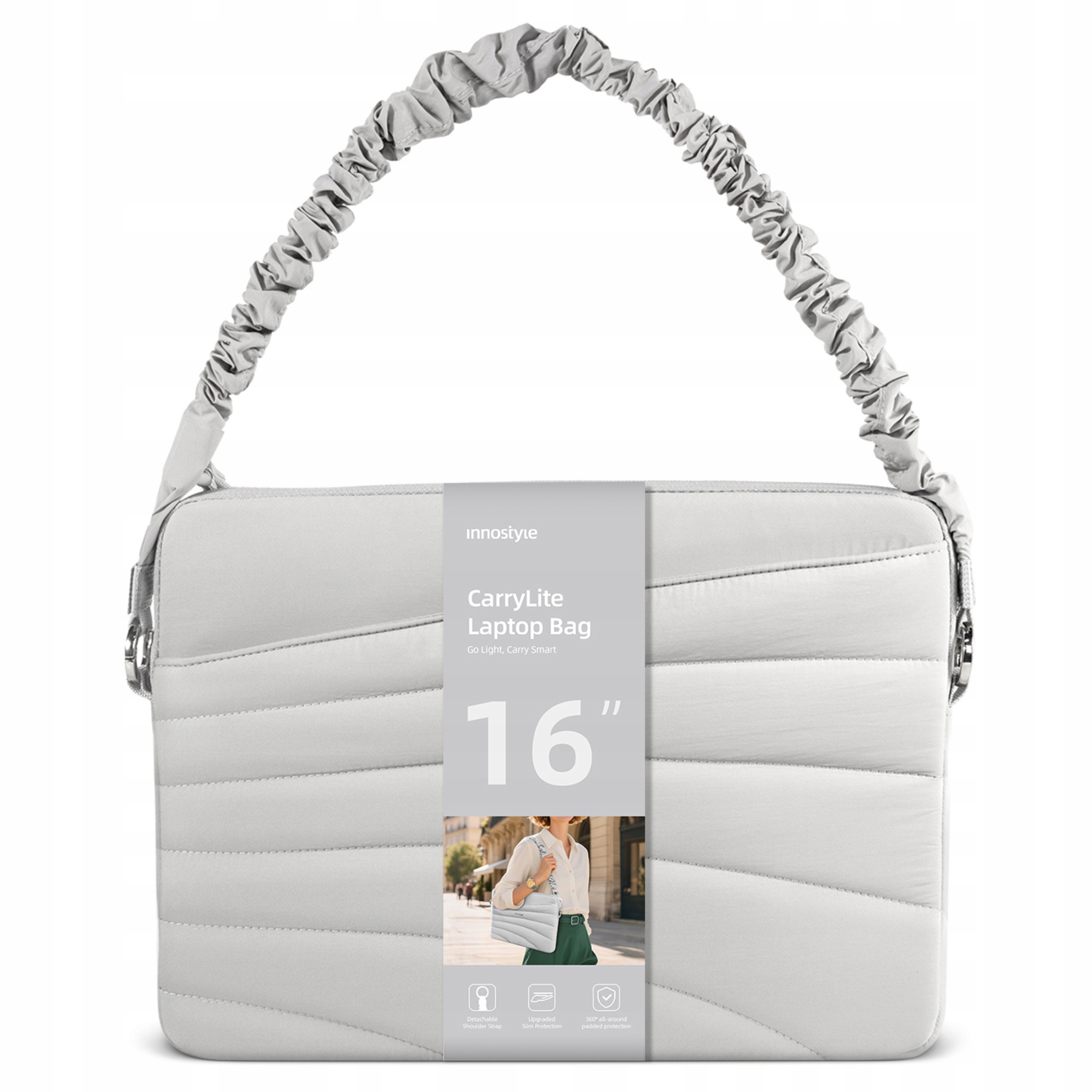 INNOSTYLE TORBA NA LAPTOPA 15 6 16 WODOODPORNA CARRYLITE ELASTIC STRAP