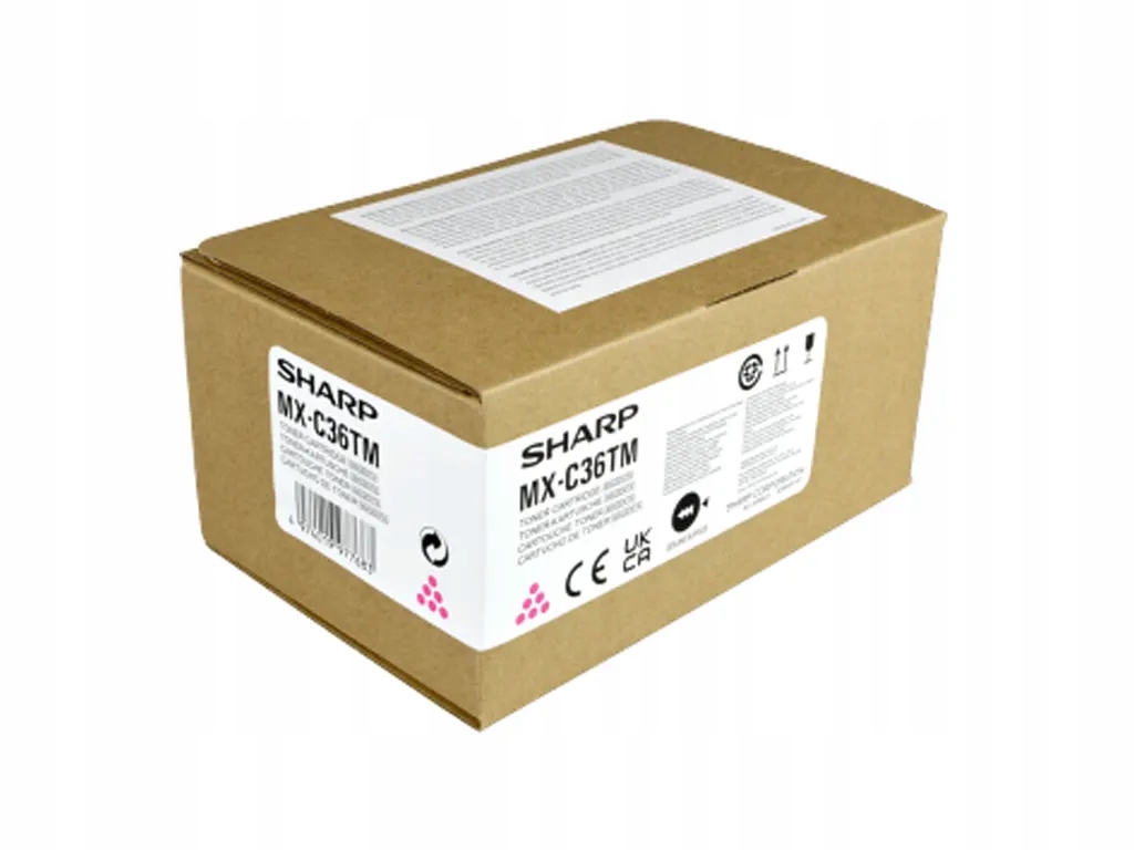 Toner Sharp MXC36TM MX-C36TM červený (purpurový)