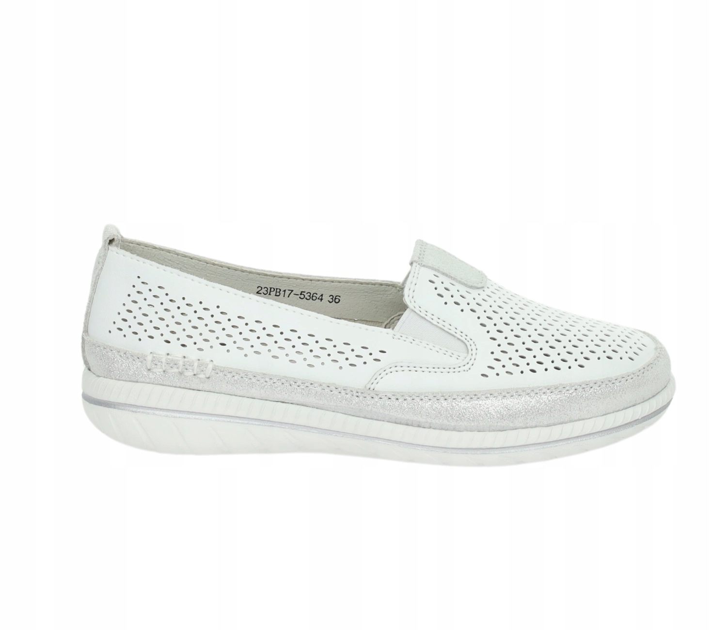 Dámské nazouvací polobotky Jezzi 23PB17-5364 Silver vel. 40